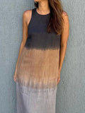 Size Sleeveless Gradient Tank Midi Dress Plus Size DJPT