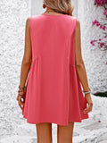 V-Neck Sleeveless Mini Dress DJPT