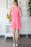 Full Size V-Neck Mini Tank Dress with Pockets DJPT