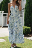 Halter Neck Tiered Maxi Dress DJPT