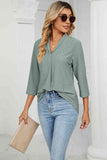 Three-Quarter Sleeve Blouse DJPT