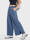 Slit Wide Leg Active Pants DJPT