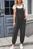 Knotted Strap Overalls with Pockets DJPT