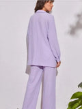 Up Long Sleeve Shirt and Pants Set DJPT