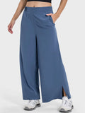 Slit Wide Leg Active Pants DJPT