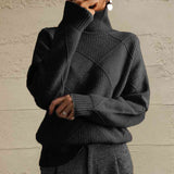 Turtleneck Long Sleeve Sweater DJPT