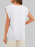 Round Neck Cap Sleeve T-Shirt DJPT