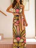 Halter Neck Maxi Cami Dress DJPT