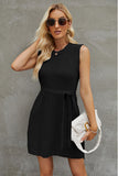 Round Neck Sleeveless Sweater Dress DJPT