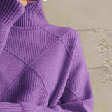 Turtleneck Long Sleeve Sweater DJPT