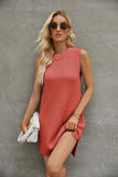 Round Neck Sleeveless Sweater Dress DJPT
