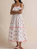 Strapless Ruffle Dress DJPT