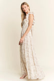 By Jane Full Size Ruffle Sleeve Tiered Maxi Dress Plus Size DJPT