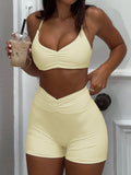 Sports Bra and High-Waisted Shorts Active Set DJPT