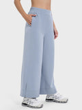 Slit Wide Leg Active Pants DJPT