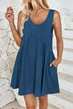Plunge Wide Strap Mini Tank Dress DJPT