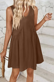 Plunge Wide Strap Mini Tank Dress DJPT
