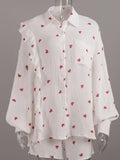 Heart Print Shirt and Shorts Set DJPT